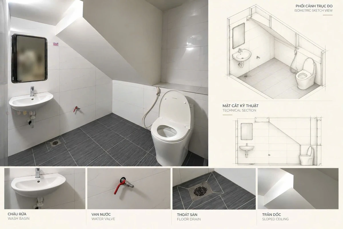 Cho thuê mặt bằng văn phòng 60m² tầng 1 Waterfront 1 - Ảnh thu nhỏ 3