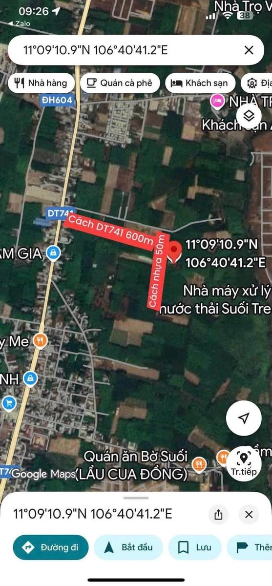 Bán đất Chánh Phú Hòa 2550m2, giá 4,5 tỷ - Ảnh thu nhỏ 2