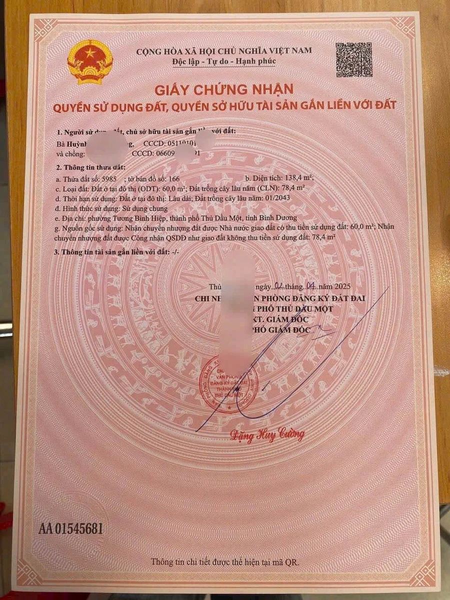 Bán đất mặt tiền 138m² tại Phường Chánh Hiệp, Bình Chánh - Ảnh 1