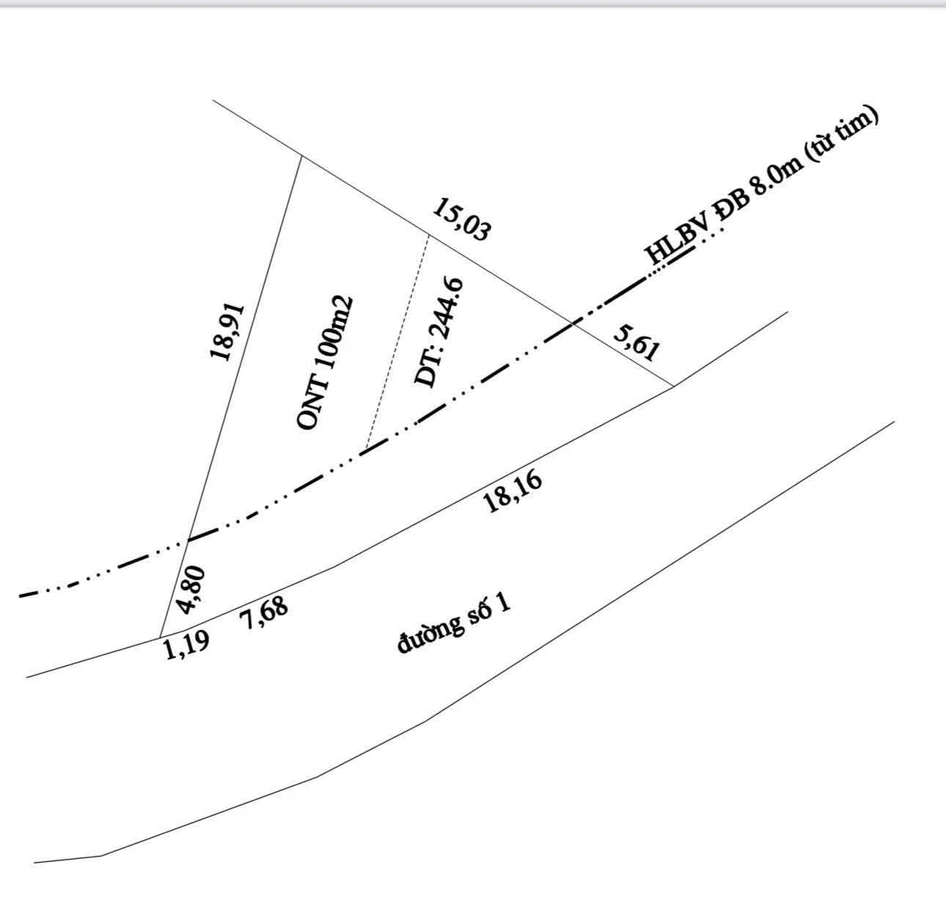 Bán đất 244m2 Nha Bích, Bình Chánh - 1,12 tỷ, dòng thu nhập 12tr/tháng - Ảnh thu nhỏ 2