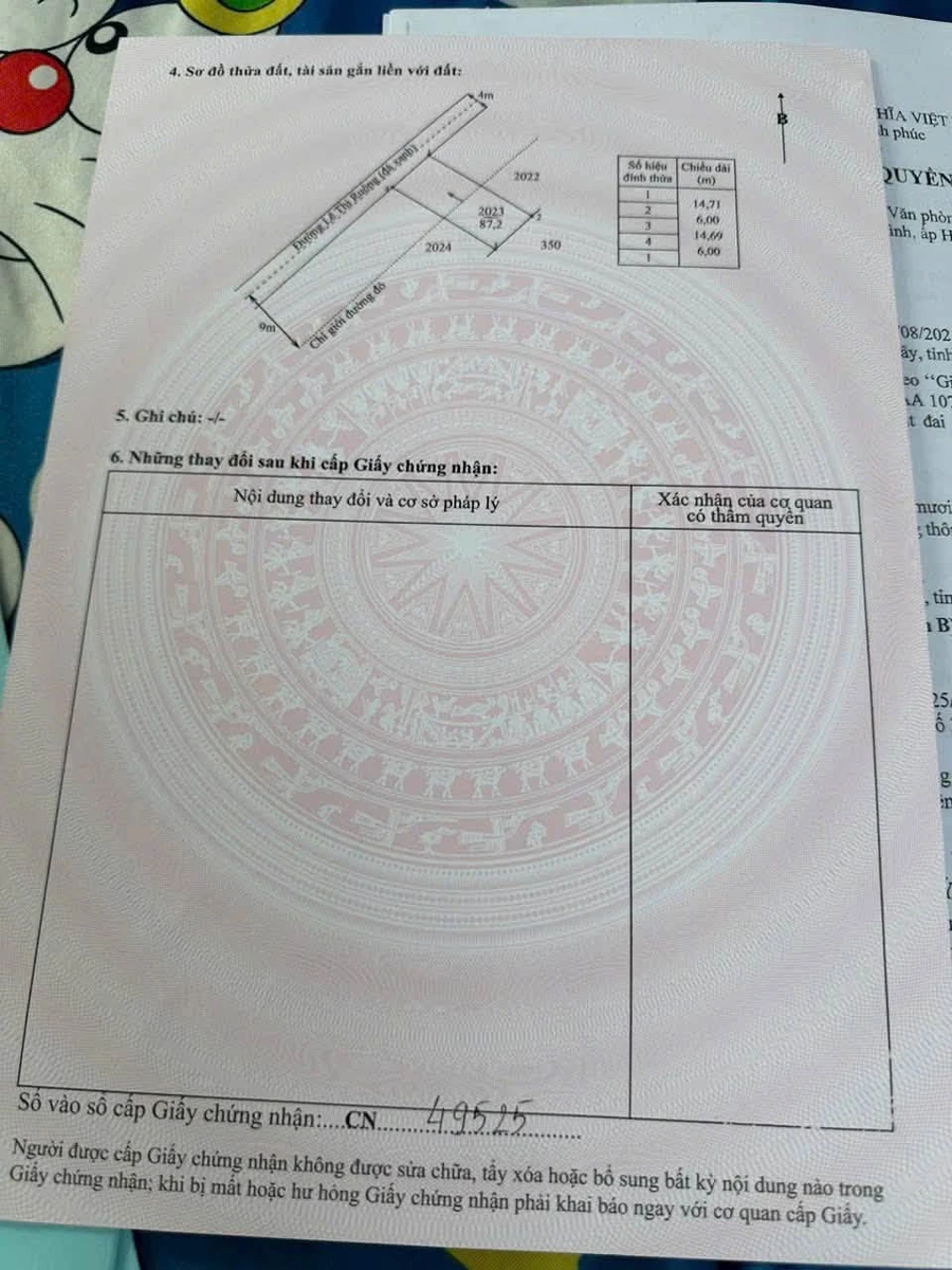 Bán đất 88.8m² mặt tiền xe tải Cần Giuộc Long An 1 tỷ 250 - Ảnh thu nhỏ 3