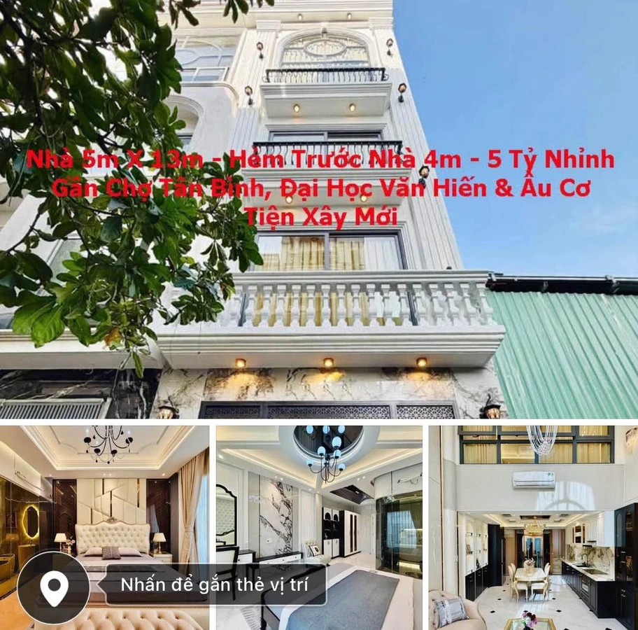 Bán nhà cũ hẻm 4m Tân Bình 5x13m (65m²), giá 5 tỷ nhỉnh, tiện xây CHDV - Ảnh 1