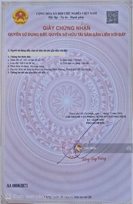 Chính chủ gửi bán gấp lô góc 2 mặt tiền siêu đẹp tại trung tâm TP Mới phường Bình Dương giá tốt - Ảnh thu nhỏ 2