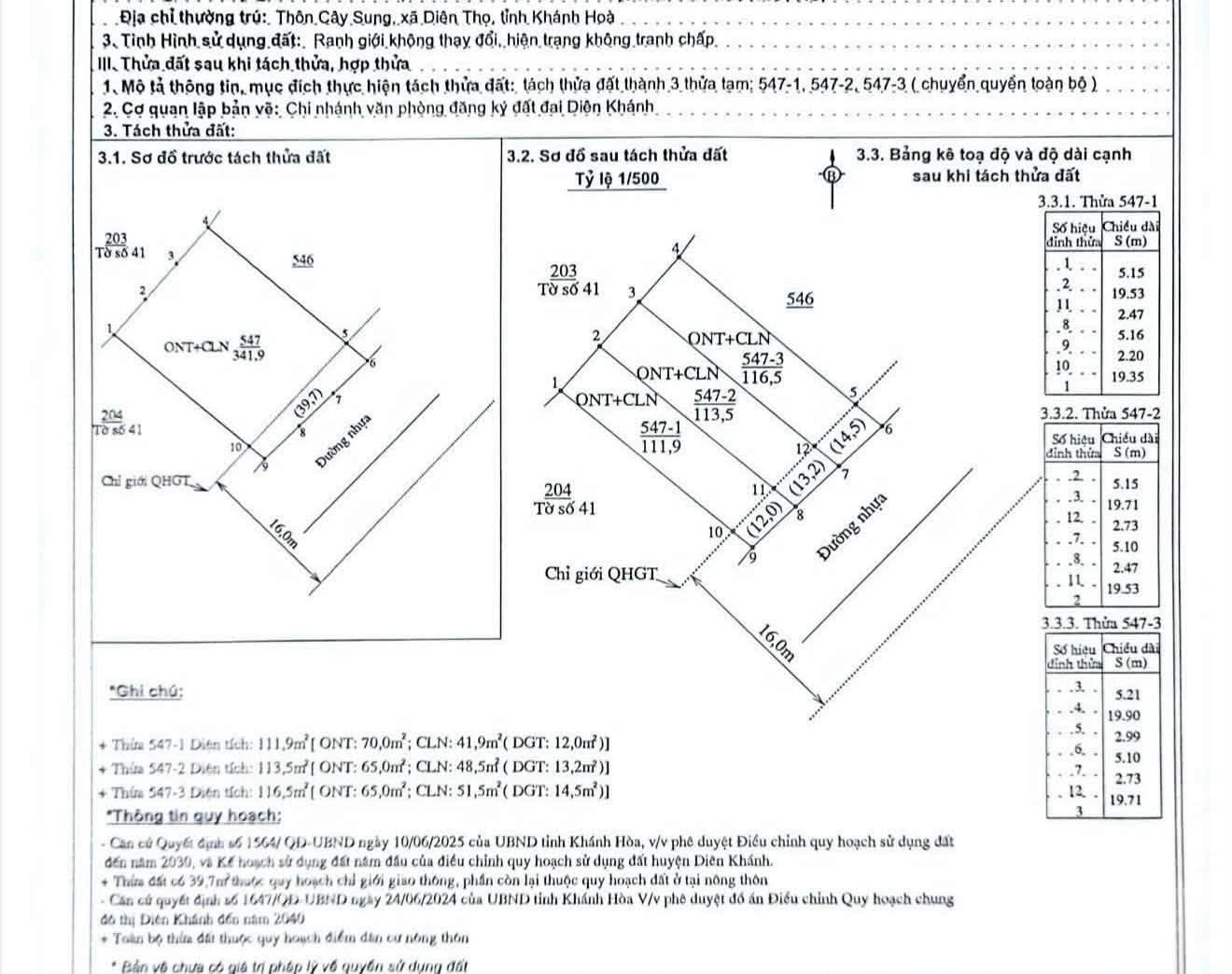 Bán đất Diên Tân mặt tiền 113m² 590 triệu - Ảnh 1