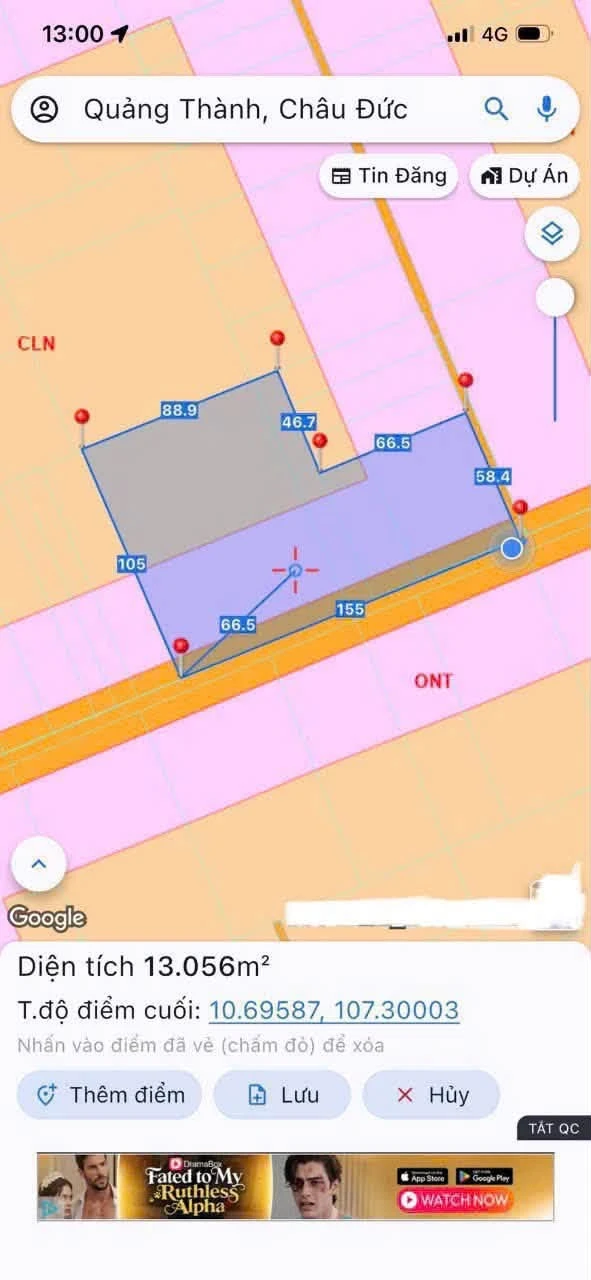 Bán đất Châu Đức 13.000m2 (200m thổ cư) 22 tỷ - Ảnh 1