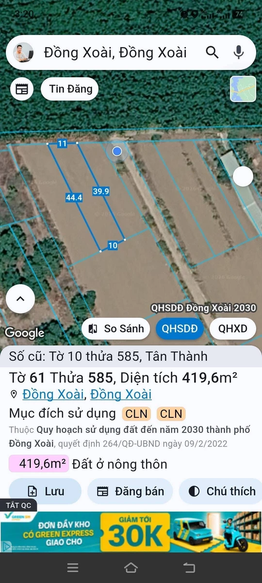 Bán lô đất Tân Thành 390 m² giá 1 tỷ - Ảnh thu nhỏ 3