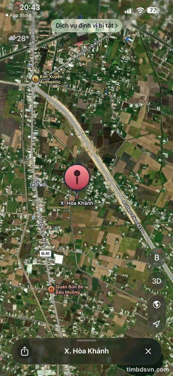 Bán đất 1000m² Nhà Bè gần vòng xoay Hòa Khánh - Ảnh 1