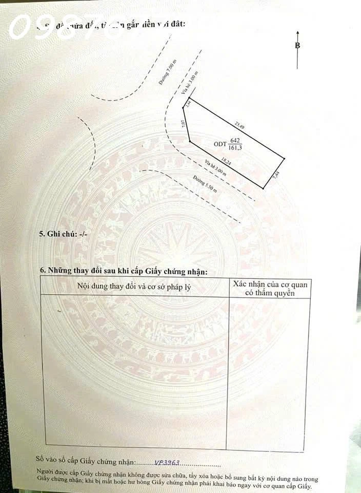 Bán hoặc cho thuê lô góc 2 mặt tiền siêu đẹp tại Sao Đỏ, TP. Chí Linh, DT 161 m2, giá đầu tư - Ảnh thu nhỏ 4
