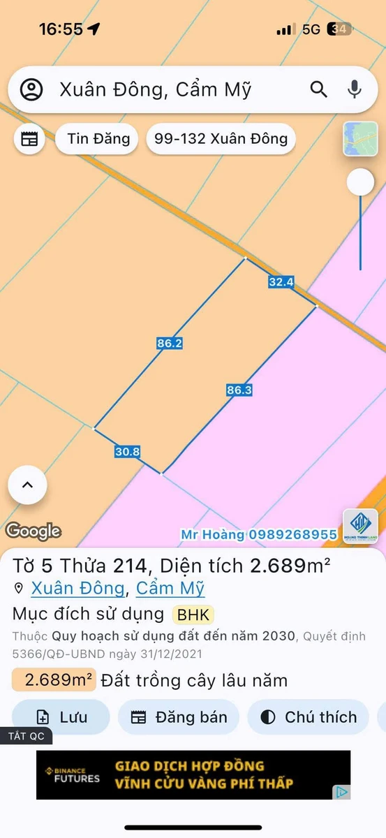 Bán đất trồng cây 2.700m² Xuân Đông, Đồng Nai - Ảnh 1
