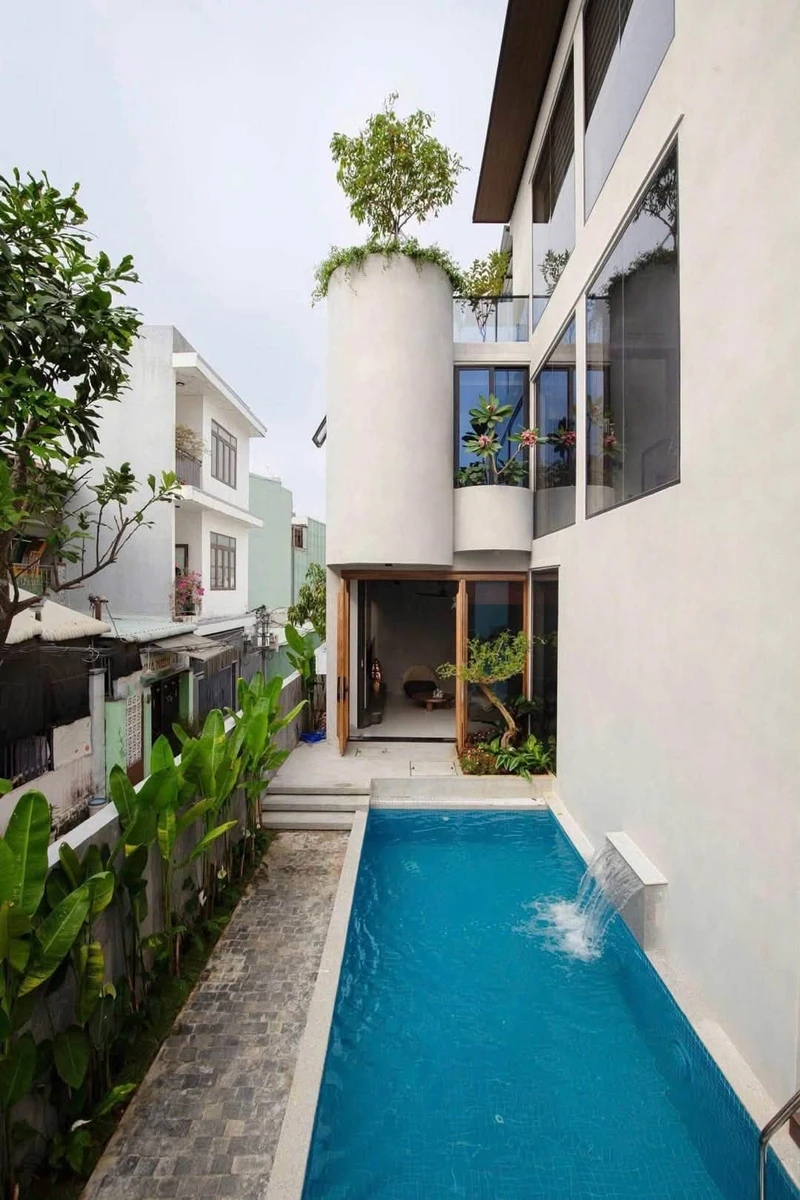 Bán nhà góc 2 mặt kiệt 120m² Nam Việt Á, có hồ bơi - Ảnh thu nhỏ 2