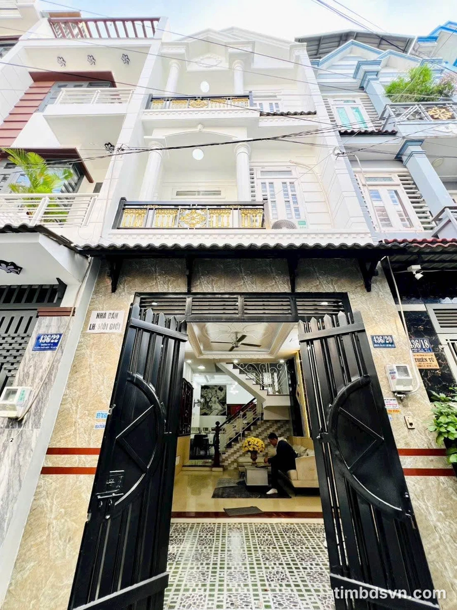 Nhà phố 4 phòng 52m², Hiệp Thành Q12, 5.6 tỷ - Ảnh 1