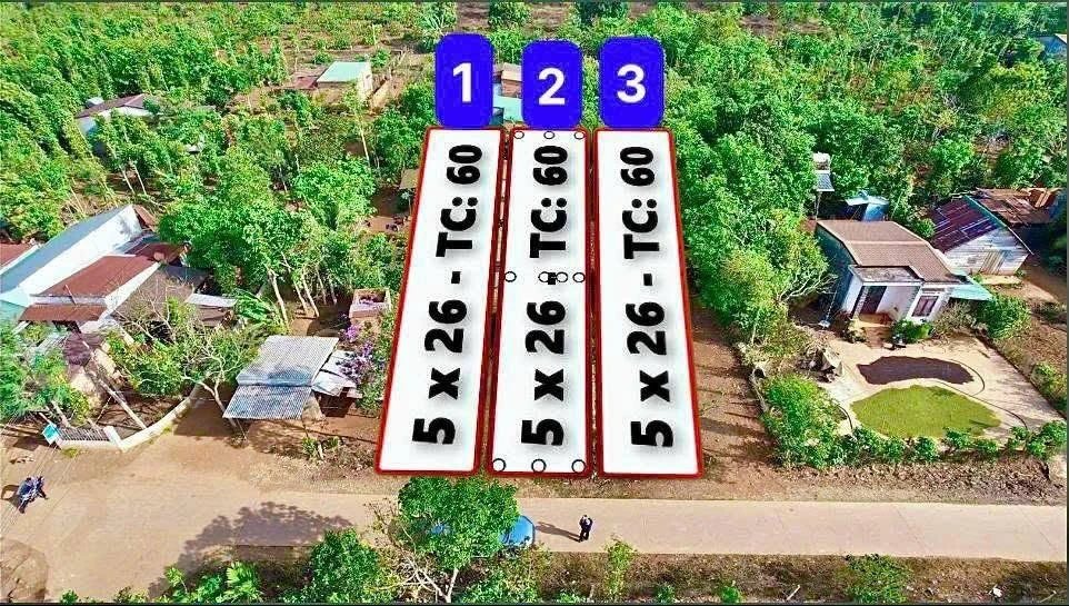 Bán lô đất mặt tiền đường bê tông 5x26m gần chợ Kim Châu, Cư Kuin, Đắk Lắk giá 170 triệu - Ảnh thu nhỏ 2