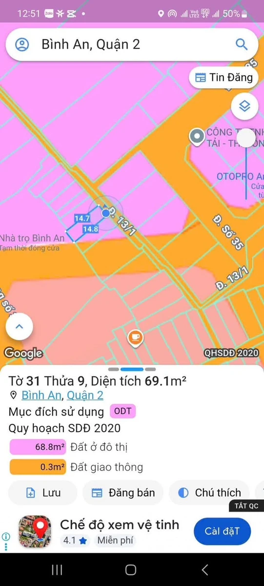 Bán nhà cấp 4 hẻm xe hơi Trần Não, An Khánh, Quận 2, 72m2 nở hậu, giá 12 tỷ - Ảnh 1