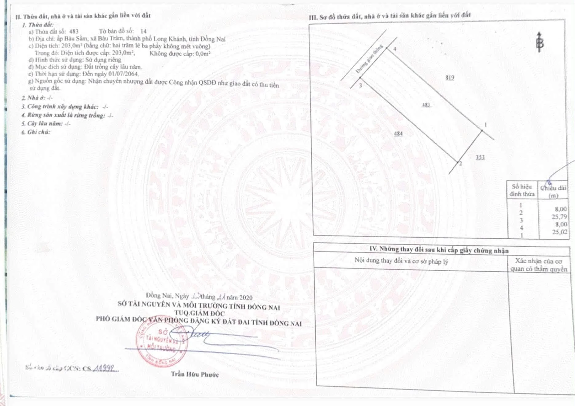 Bán lô đất mặt tiền 200m² Phường Long Khánh 920 triệu - Ảnh 1