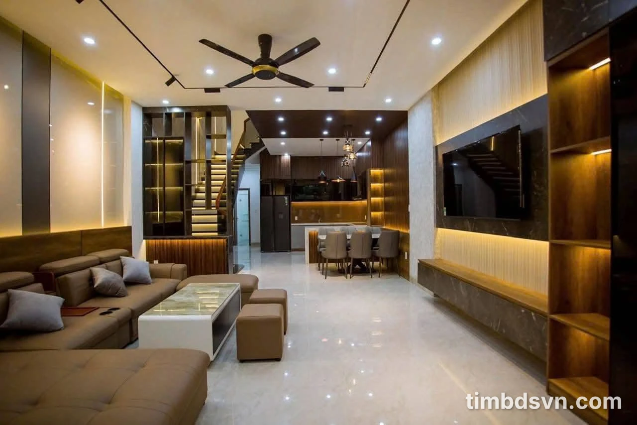Nhà phố bán 4 phòng ngủ 100m² Hòa Xuân 8 tỷ - Ảnh 1