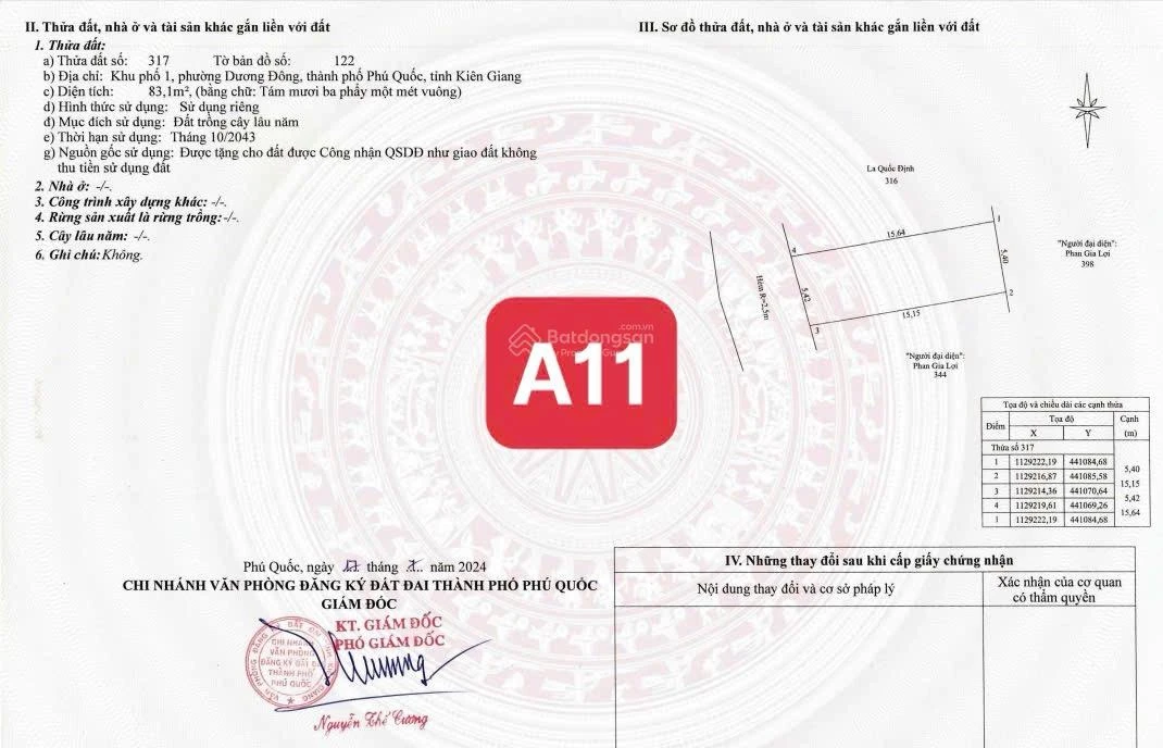 Hiếm! Bán lô đất 2 mặt tiền hẻm tòa án 30/4 Phú Quốc, 169m2, cách biển 700m, QH đất ở đô thị - Ảnh thu nhỏ 3