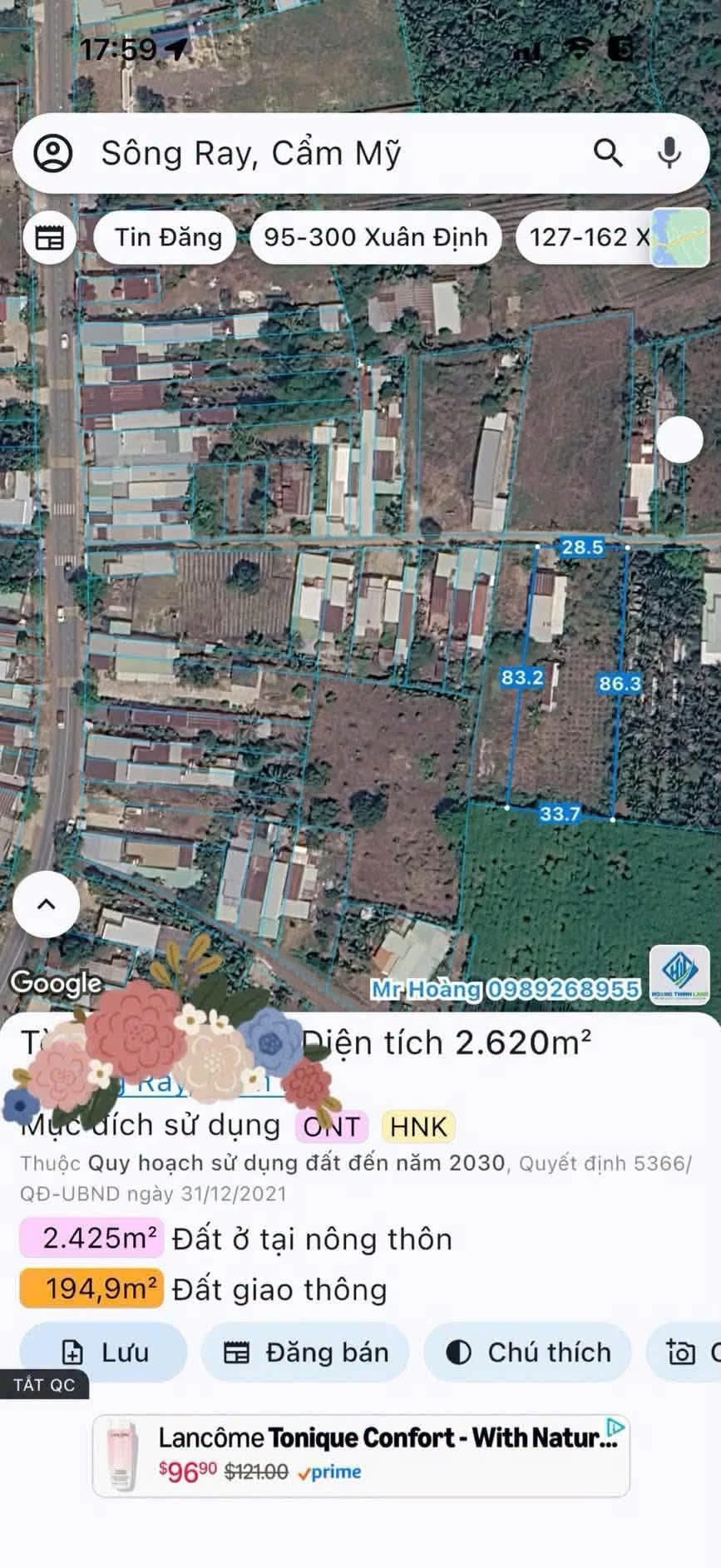 Bán đất 2.619m² sát TL 765 Sông Ray, Đồng Nai 2,5 tỷ - Ảnh 1