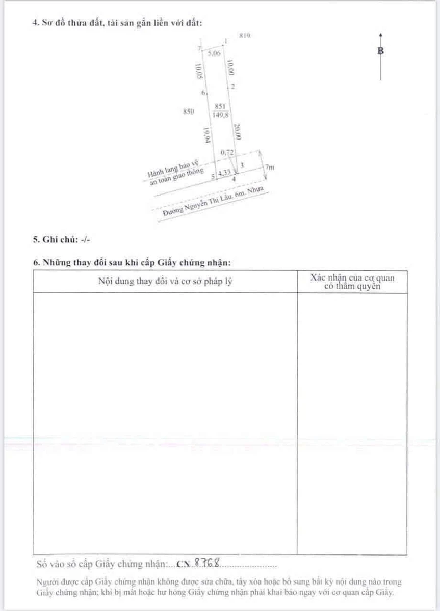 Bán đất mặt tiền Nguyễn Thị Lầu 160m² 770 triệu Nhà Bè - Ảnh thu nhỏ 2
