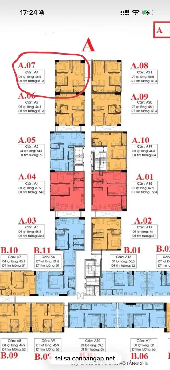 Căn hộ 2PN view sông Felisa Riverside 51m2, Quận 8 - Ảnh thu nhỏ 4