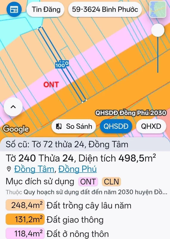 Bán đất Đồng Phú, Bình Phước giá 9xx triệu