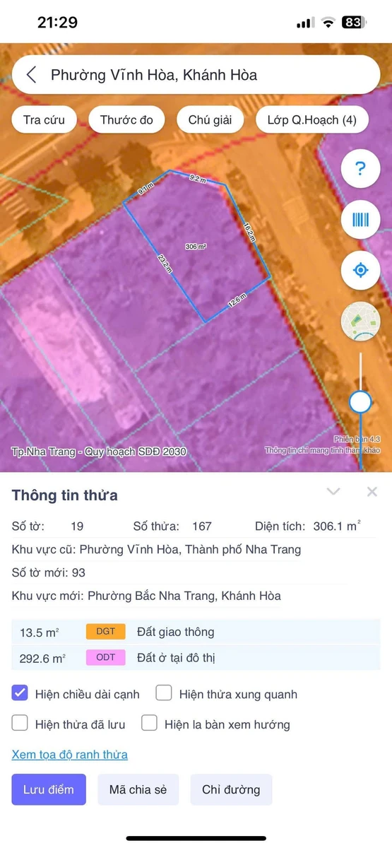 Bán lô góc 2 mặt tiền 306m2 Phạm Văn Đồng Nha Trang - Ảnh thu nhỏ 3