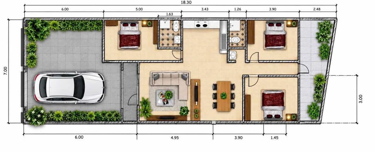 Bán nhà mới 3PN, 130m², full nội thất, Bảo Vinh - 1 tỷ 480 - Ảnh 1