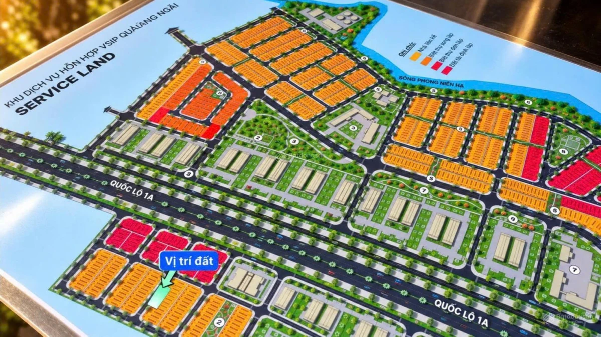 02 lô đẹp hướng Bắc, giá tốt Khu Dịch Vụ Hỗn Hợp VSIP Quảng Ngãi - Ảnh 1