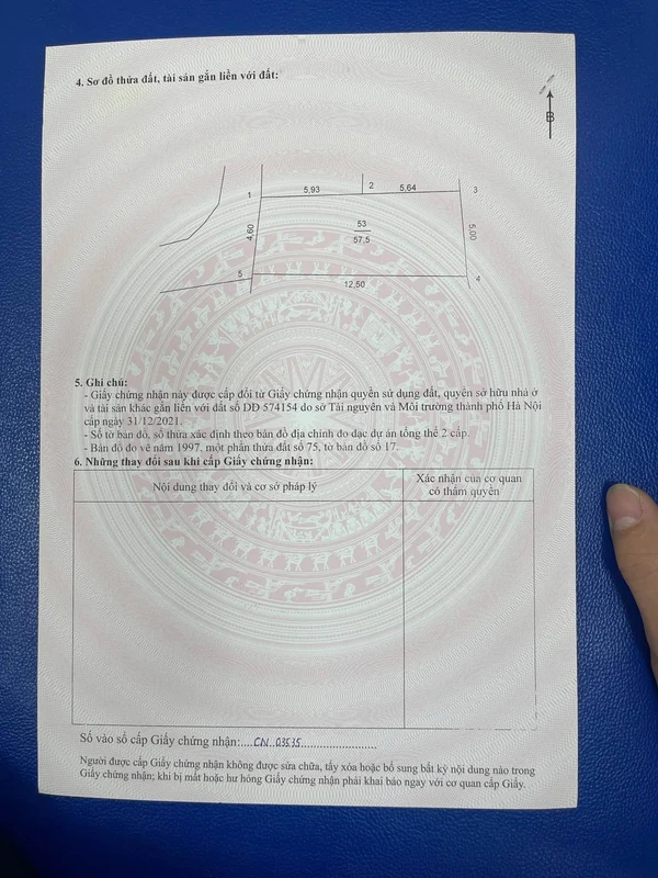 Bán đất 58m2 mặt tiền 4,6m Yên Nhân, Mê Linh