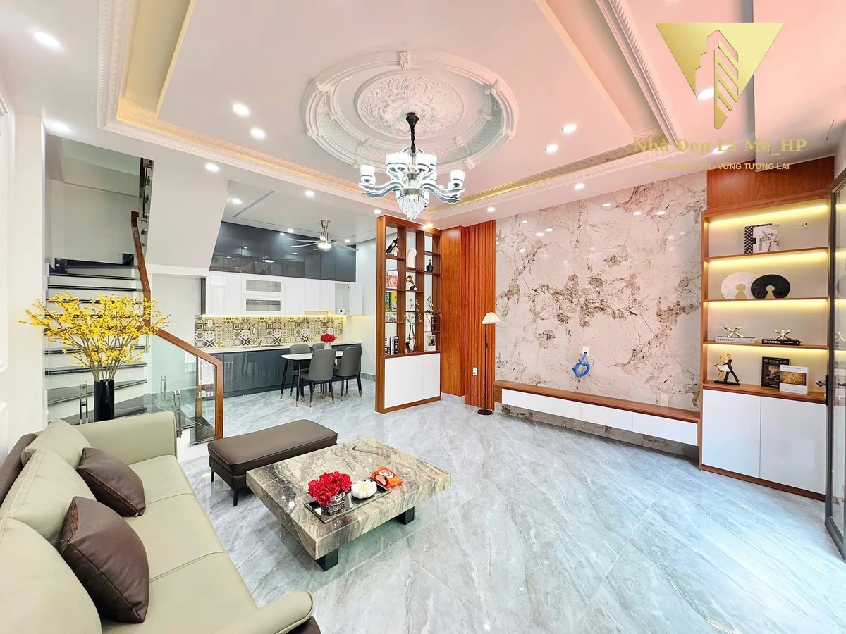 Bán nhà lô góc 45m2 4 tầng 4 phòng ngủ gần hồ Sen, Miếu Hai Xã, Hải Phòng - Ảnh thu nhỏ 3