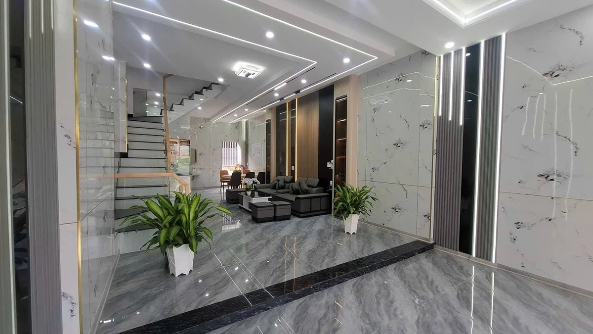 Bán nhà 1 trệt 2 lầu 74,3m2, 3PN, 2 mặt tiền, đường BC 65, An Phú, Thuận An, Bình Dương - Ảnh 1