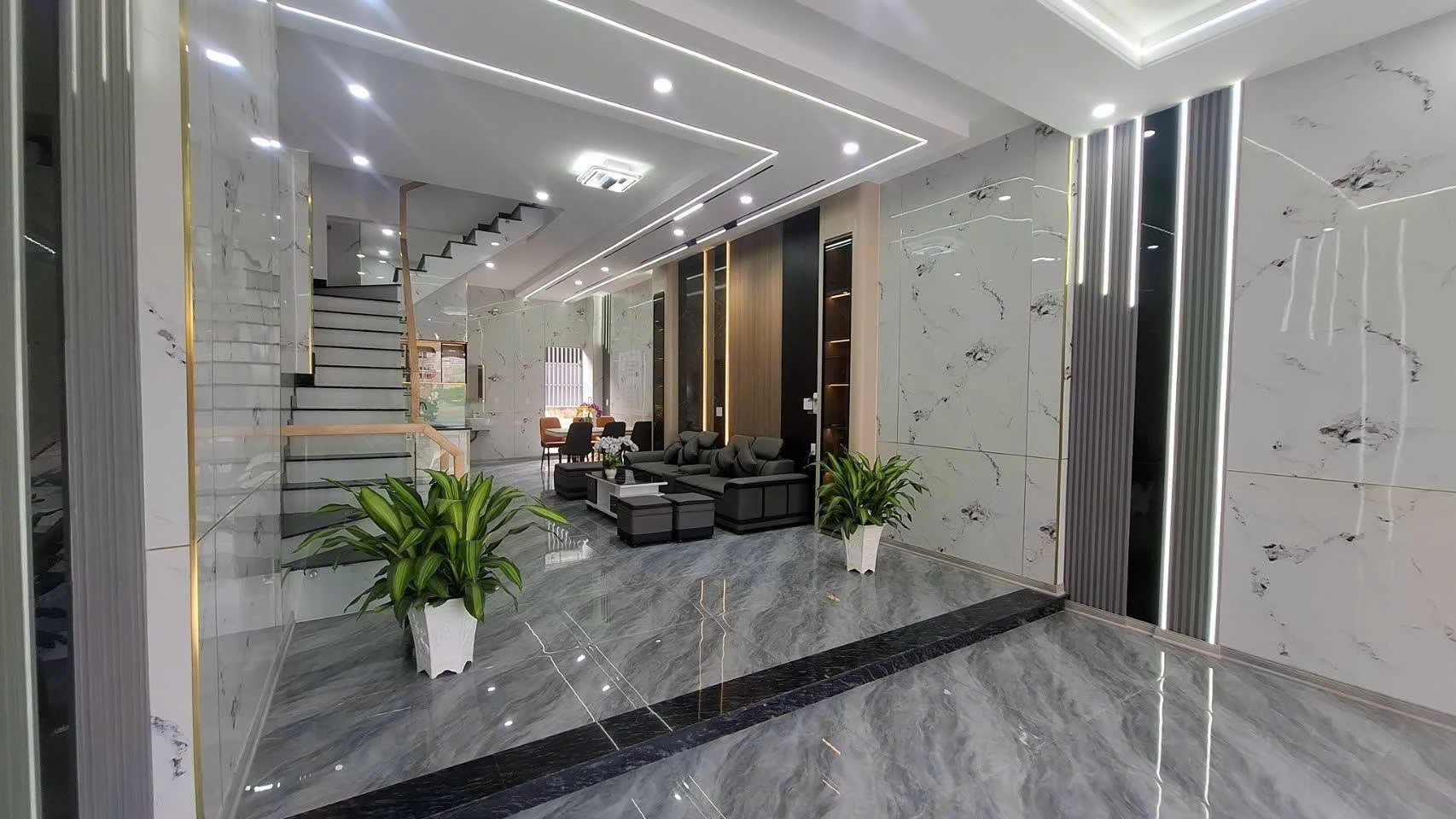 Bán nhà 1 trệt 2 lầu 74,3m2, 3PN, 2 mặt tiền, đường BC 65, An Phú, Thuận An, Bình Dương - Ảnh 1