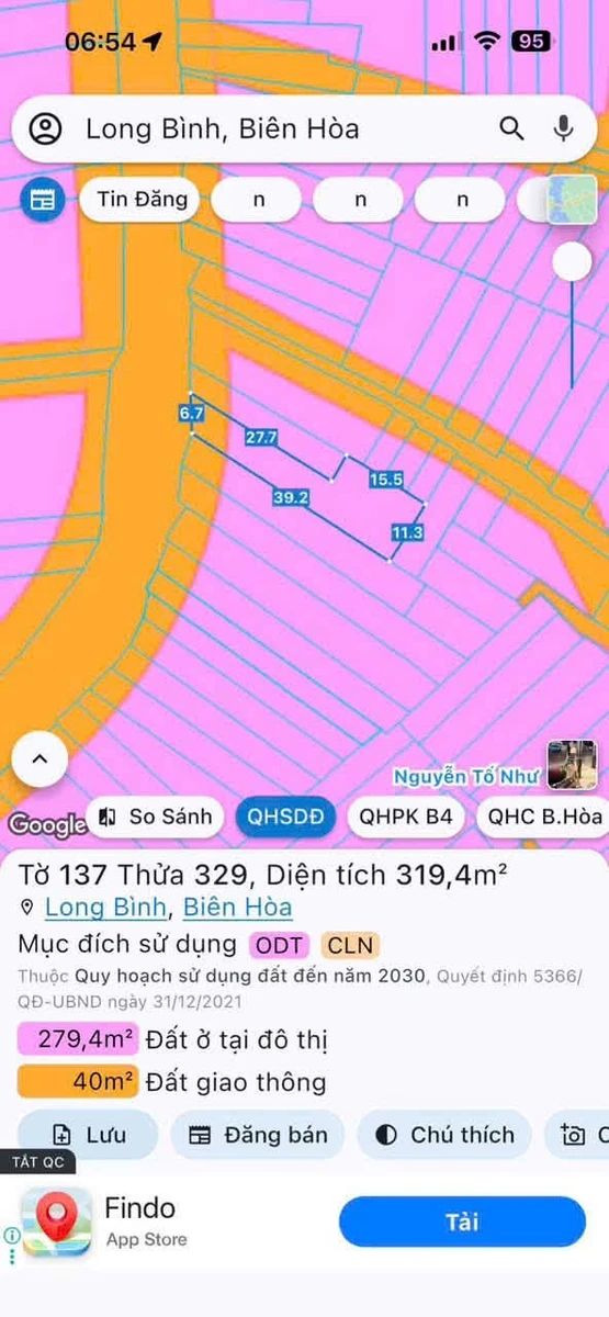 Bán nhà mặt tiền kinh doanh 320m² Long Bình hơn 7 tỷ - Ảnh thu nhỏ 3