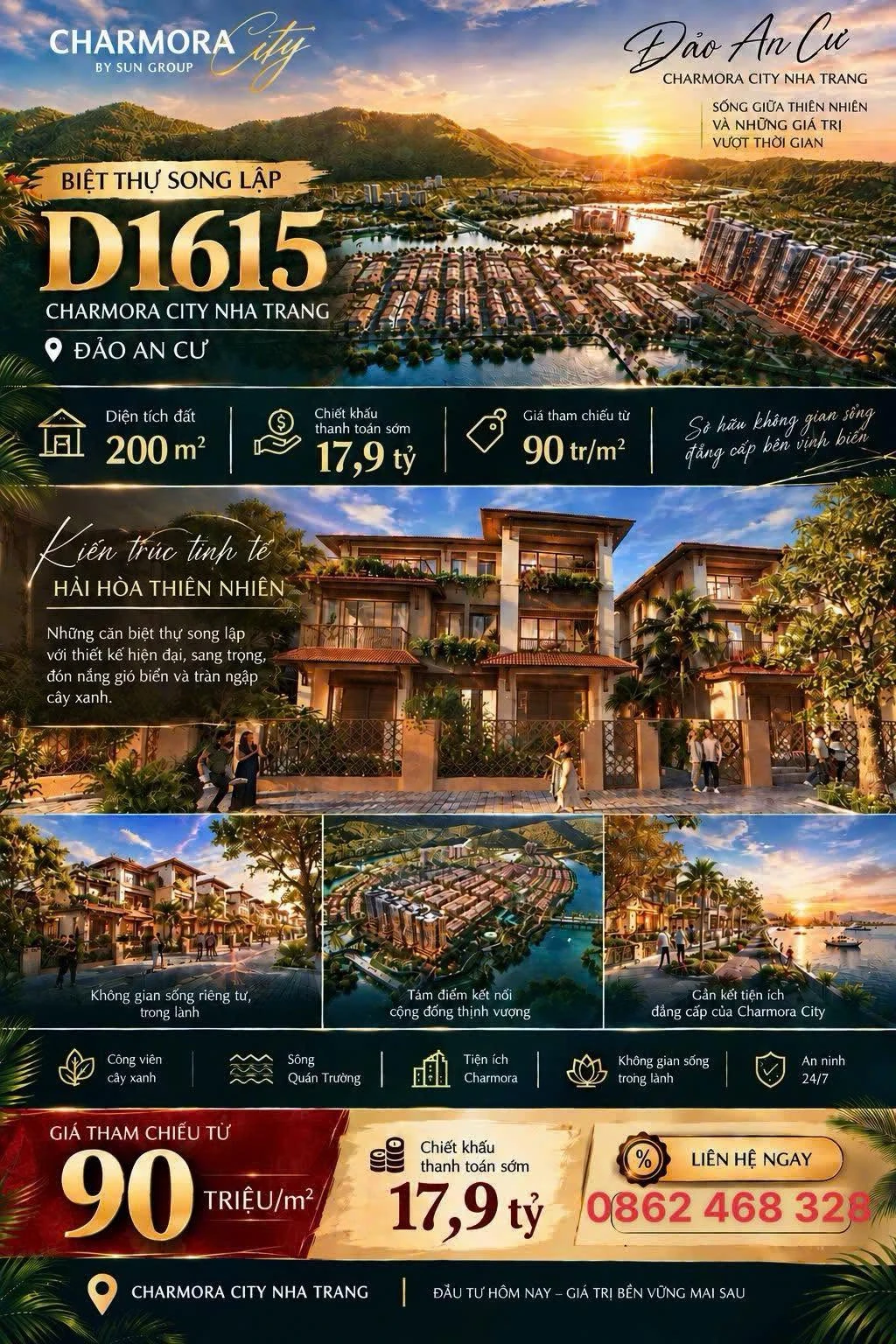 Bán biệt thự song lập Elite Island 332.8m² Nha Trang - Ảnh 1