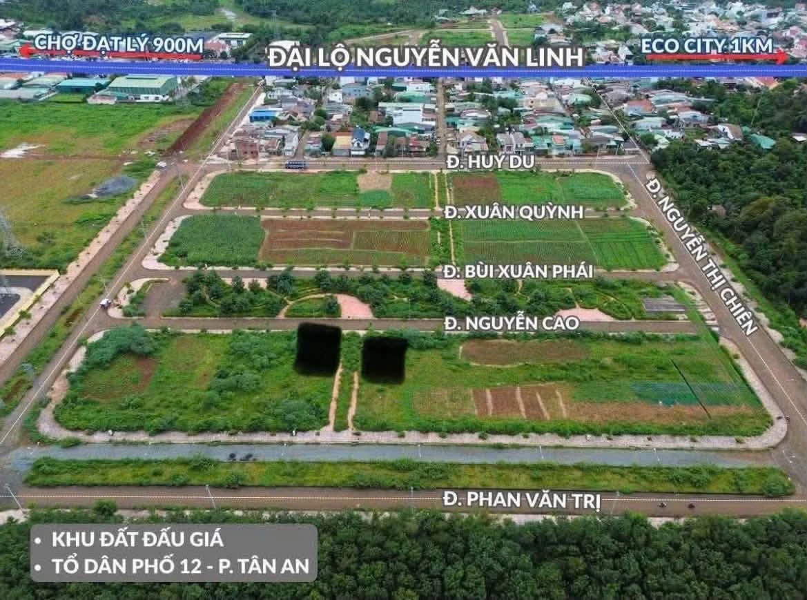 Bán 2 lô góc 2 mặt tiền 154m² Tân An Đắk Lắk - Ảnh 1