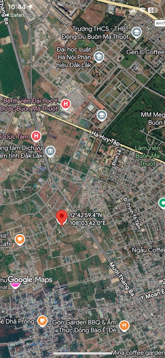 Bán đất hẻm Nguyễn Hữu Thấu nối dài 10x29.5m, 295m2, Phường Tân Lợi, Buôn Ma Thuột - Ảnh 1