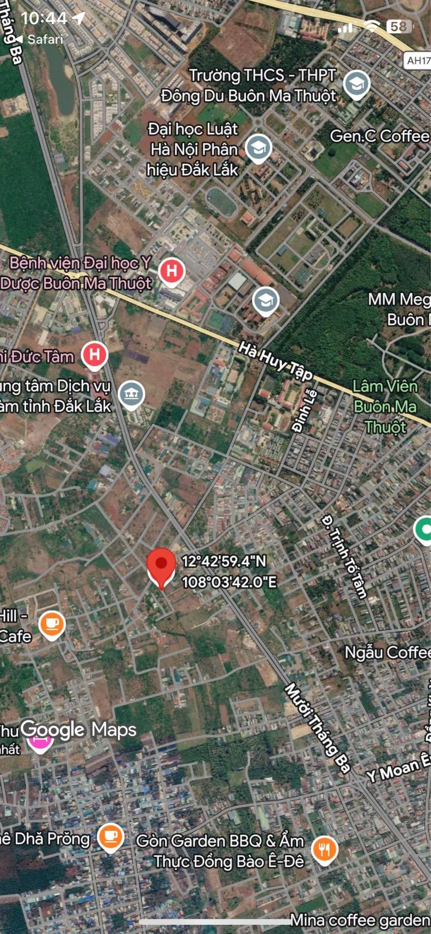 Bán đất hẻm Nguyễn Hữu Thấu nối dài 10x29.5m, 295m2, Phường Tân Lợi, Buôn Ma Thuột - Ảnh 1