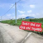 Bán đất thổ cư 5x61m, sổ hồng riêng, ấp 4 Đức Hòa Đông, giá 1,48 tỷ - Ảnh thu nhỏ 1