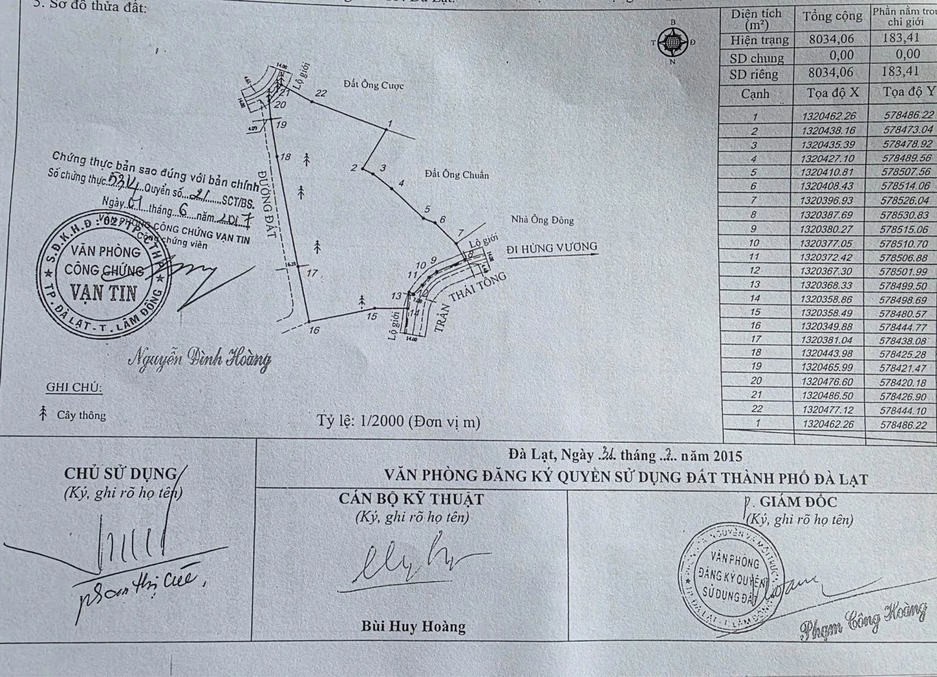 Bán đất 8034m2 mặt tiền đường Trần Thái Tông, Phường Xuân Hương, Đà Lạt giá 15 tỷ - Ảnh 1