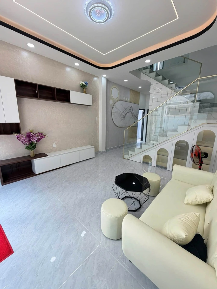 Bán nhà 1 trệt 1 lầu 46m2 nở hậu 3PN gần vòng xoay Phú Lâm, Quận 6 - Ảnh thu nhỏ 2