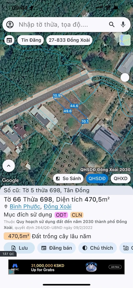 Bán đất mặt tiền đường nhựa Bình Phước 460 m² - Ảnh thu nhỏ 2