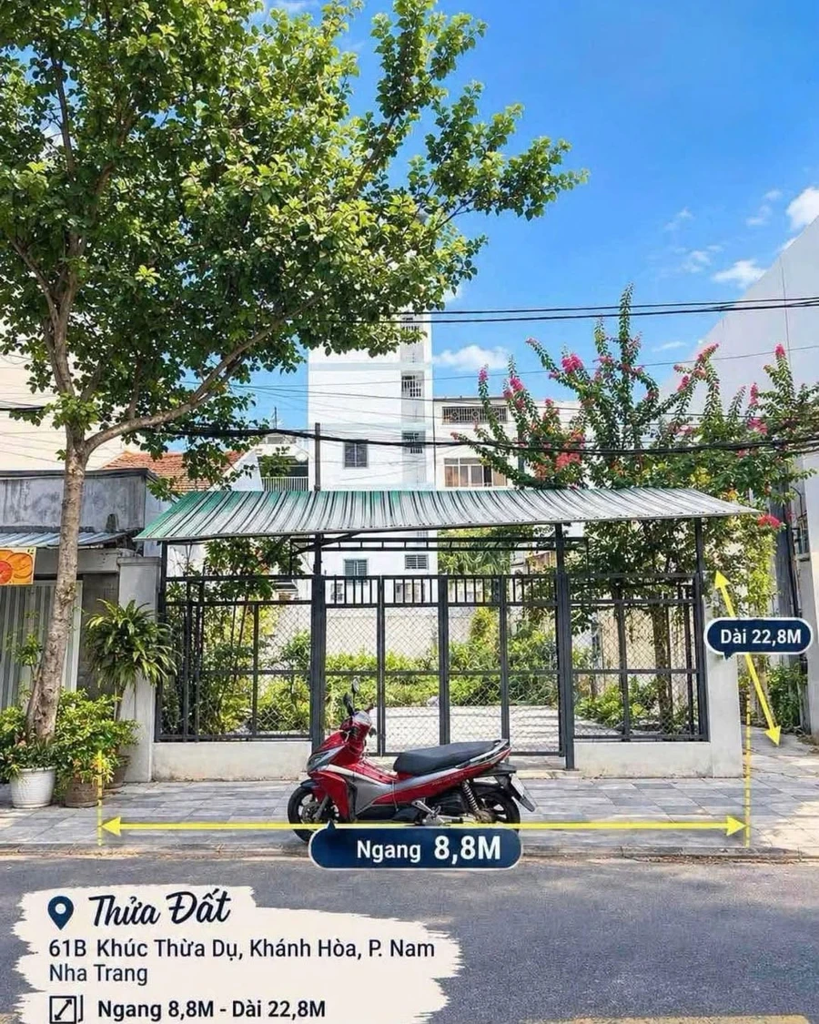 Bán đất mặt tiền Khúc Thừa Dụ Nam Nha Trang 200.9m² 20 tỷ - Ảnh 1