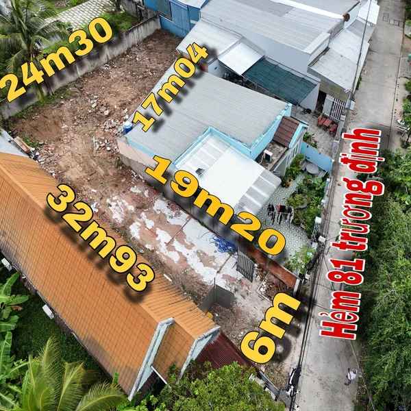 Bán đất 364m2 hẻm Trương Định, Rạch Giá, 2.5 tỷ