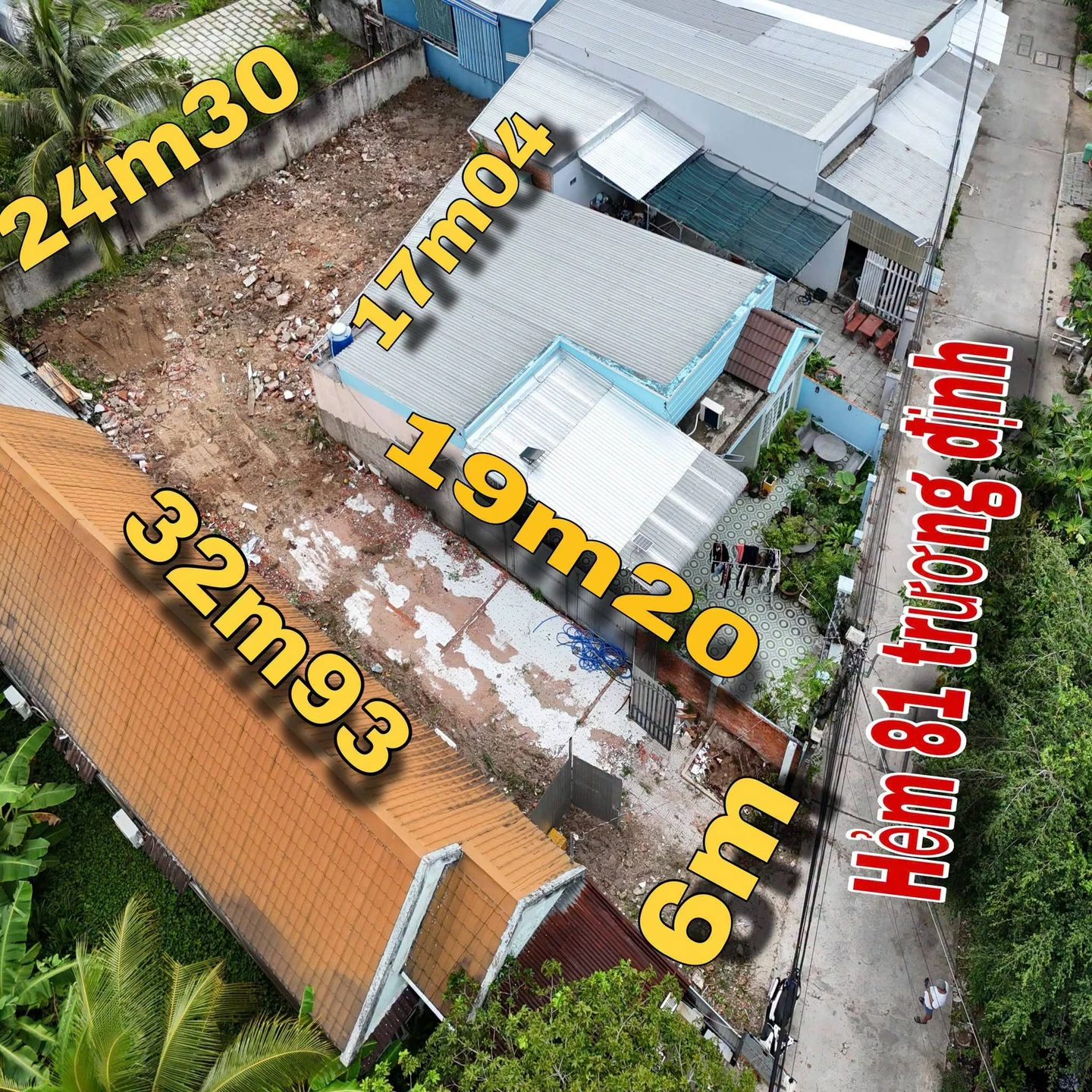Bán đất 364m2 hẻm Trương Định, Rạch Giá, 2.5 tỷ - Ảnh 1