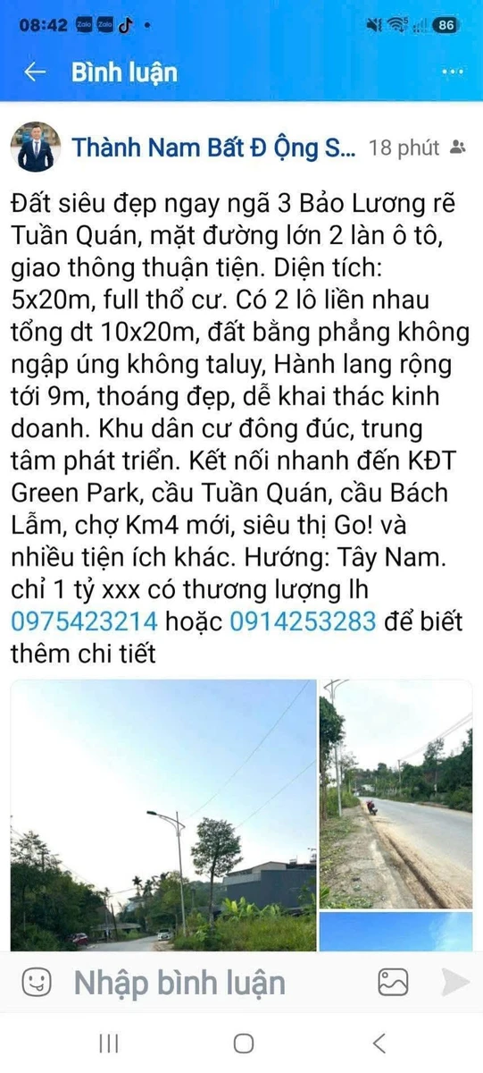 Bán đất 100m² Bảo Lương Bình Chánh, 1 tỷ - Ảnh thu nhỏ 2