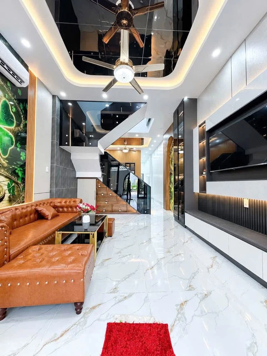 Bán nhà mới hiện đại trệt + lầu 76m² 4 phòng ngủ, Lâm Quang Kỳ - Ảnh thu nhỏ 3