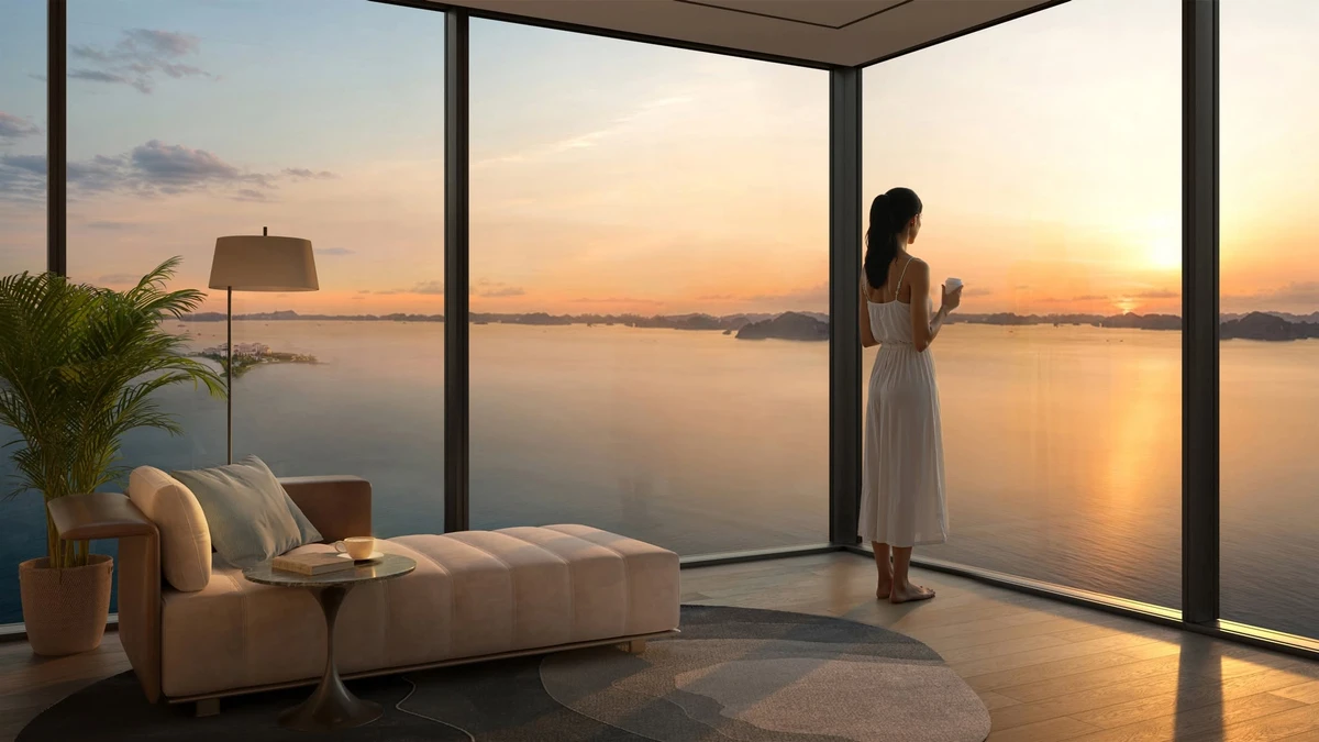 Bán căn studio Aria Bay Hạ Long 35.7m² giá 2.969 tỷ view biển - Ảnh thu nhỏ 3