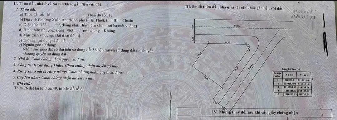 Bán lô đất thổ cư 463m2 góc 2 mặt tiền Phan Thiết - Ảnh thu nhỏ 2