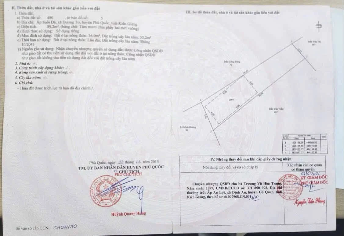 Bán lô đất sẵn thổ cư 90m2 Phú Quốc giá 700 triệu - Ảnh thu nhỏ 2