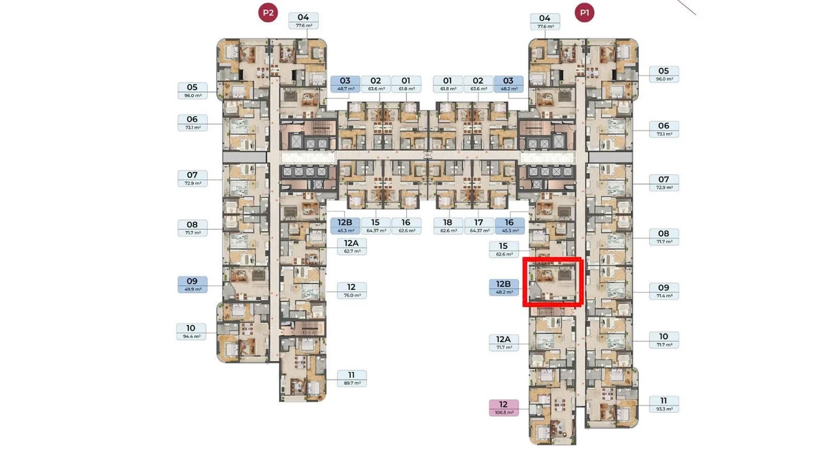 Bán căn hộ 1PN view vịnh Đà Nẵng 48.2m² tại Peninsula - Ảnh thu nhỏ 4