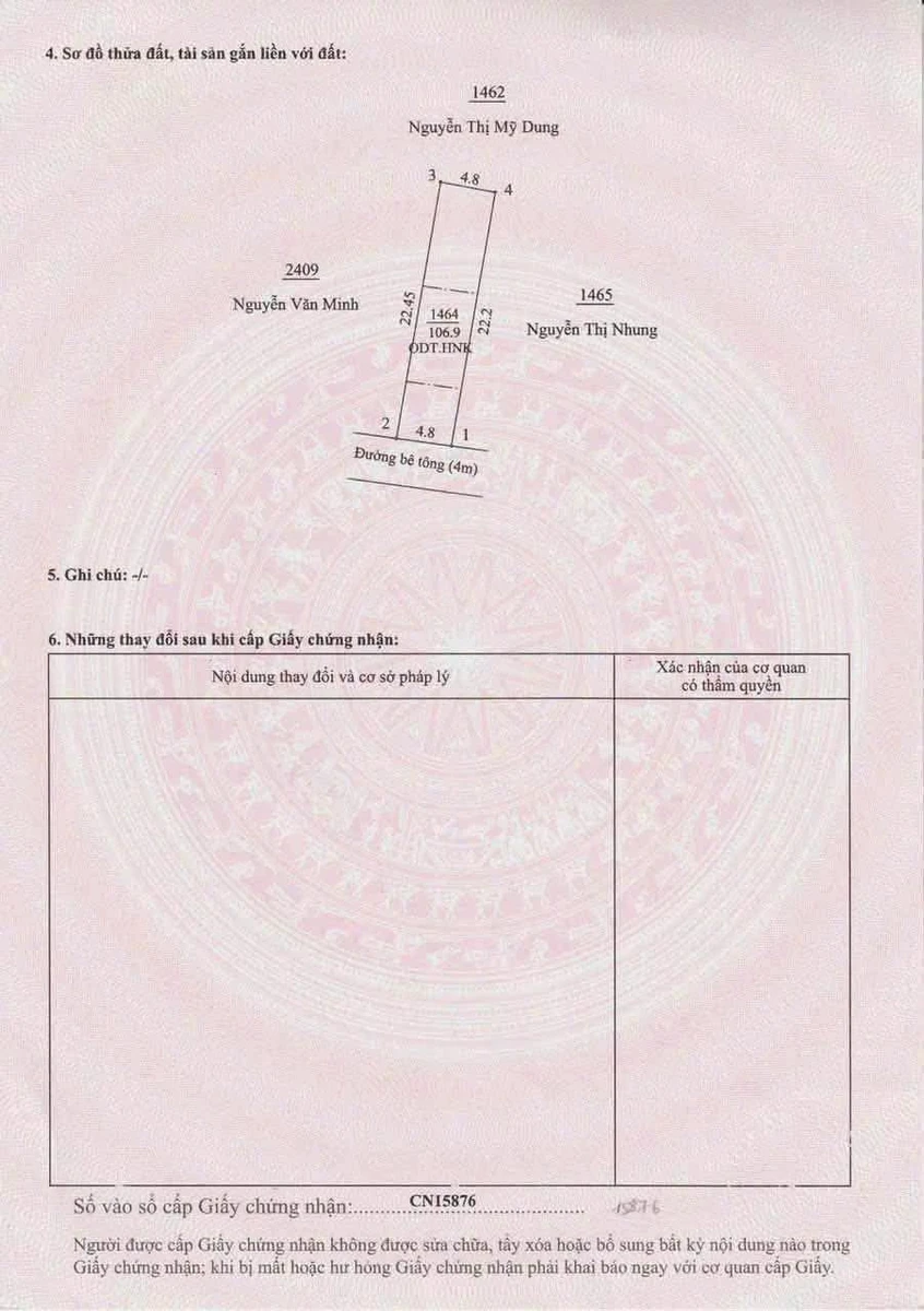 Bán đất 4,8x22,4m Phường Tân An, Thủ Dầu Một, Bình Dương - 1 tỷ 500 - Ảnh thu nhỏ 3